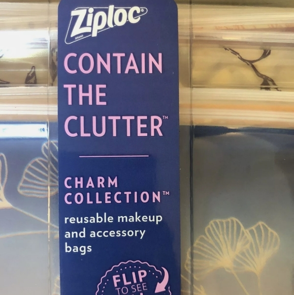 New  Ziploc Contain the Clutter Charm Collection 15 bags Reusable Accessory Bags - Picture 2 of 5